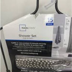 Mainstays Silver Shower Set